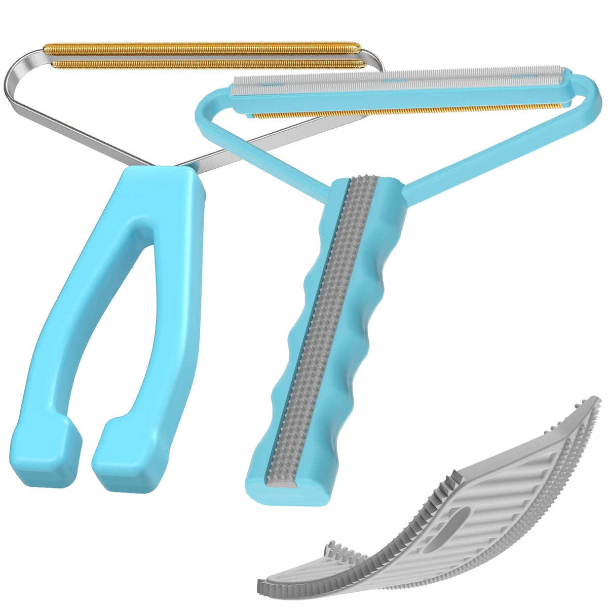 Pet Hair Remover 3-Pack,Dog Cat Fur Removal Tool,Portable Carpet Scraper