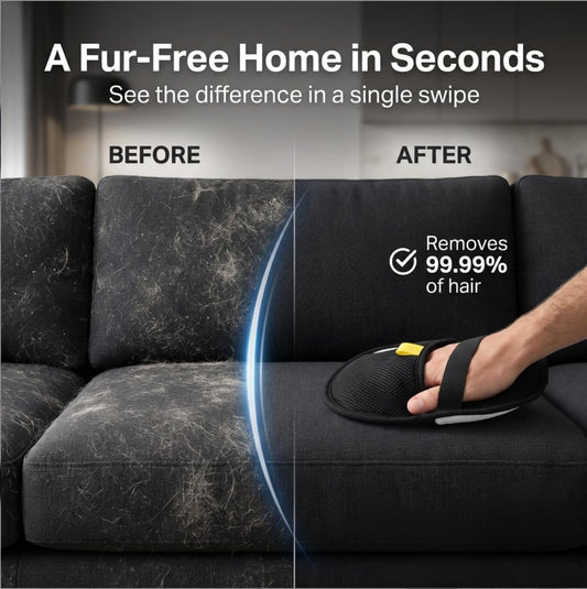 Electrostatic Fur Removal Glove – Instant Pet Hair Remover for Dogs & Cats, Lint & Fur Pickup for Home, Furniture, Cars, & Clothing (2)
