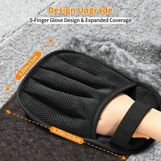 Pet Hair Remover Glove for Dogs & Cats – Five Finger Electrostatic Glove