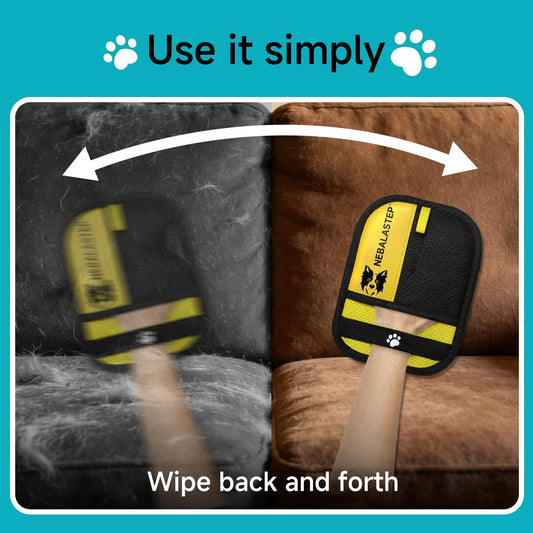 Pet Hair Remover Gloves Brush for Dogs & Cats,Electrostatic Reusable Pet Hair Remover Tool for Laundry,Clothing,Couch,Carpet,Car Seat,Upgraded Animal Fur Removal Tool