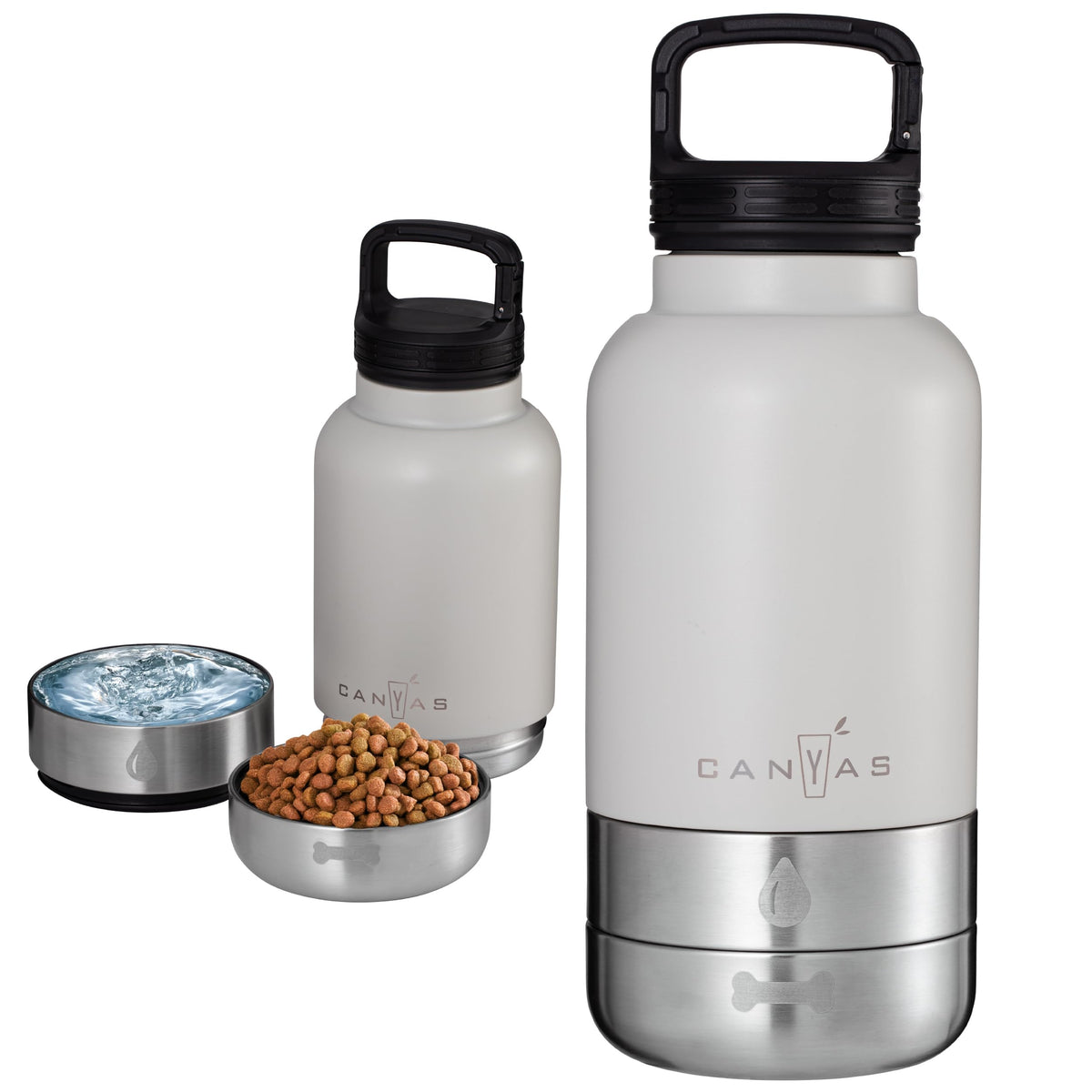 32oz Insulated Dog Water Bottle, Leak Proof with Food & Water Bowls