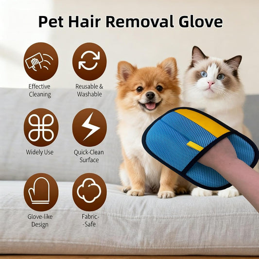 Cat Hair Remover Furniture,Pet Hair Removal Glove for Dogs & Cats