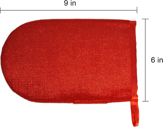 CleanAide Hair Magnet Pet Fur Removal Mitt, Lint, Fur, and Dander Cleanup for Furniture, Clothing, and Upholstery, Reusable, Durable, Quick & Easy Cleaning, Red, 2-Pack
