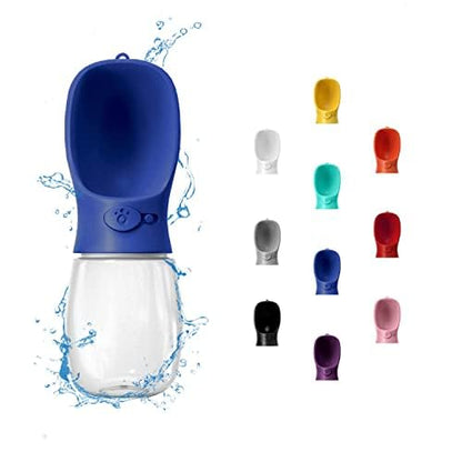 WePet Portable Dog Water Bottle, 19 OZ, Leak Proof Puppy Water Dispenser with Drinking Feeder for Pets Outdoor Walking, Hiking, Travel, Food Grade Plastic