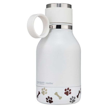 Asobu Buddy Bottle a Stainless Steel Insulated Water Bottle for with Removable Dog Water Bowl and Dog Food and Treat Storage Bowl (Wood, 37 oz Water Bottle with Bowl)