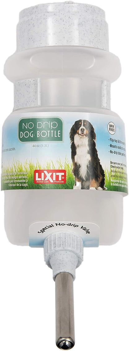 Lixit Top Fill Water Bottles for Dogs and Small Animals (16oz Small Dog), white (0697)