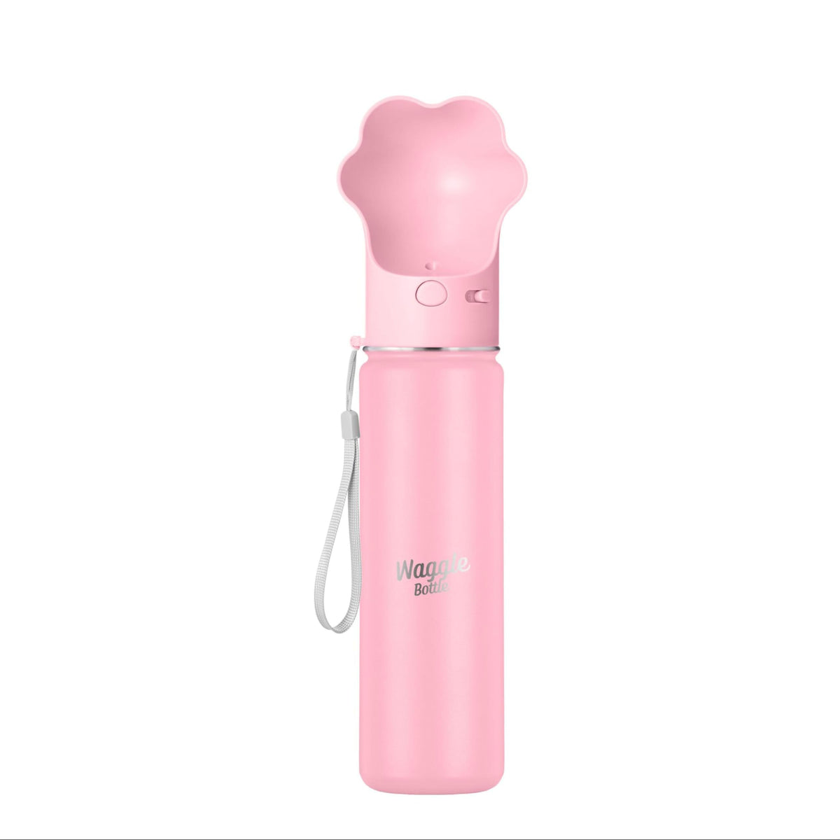 Stainless Steel Dog Travel Water Bottle, Vacuum Insulated Portable Dog Water Dispenser, Drink Cup and Snack Container On The Go, Outdoor Walking, Hiking, Travel (Red, 22oz)