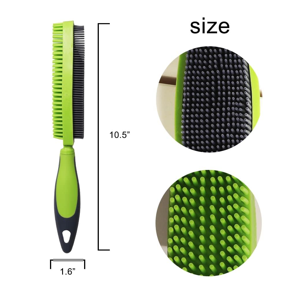 Rubber Pet Hair Remover Brush for Clothes, Couches & Pets