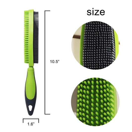 Rubber Pet Hair Remover Brush for Clothes, Couches & Pets