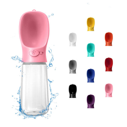 WePet Portable Dog Water Bottle, 19 OZ, Leak Proof Puppy Water Dispenser with Drinking Feeder for Pets Outdoor Walking, Hiking, Travel, Food Grade Plastic