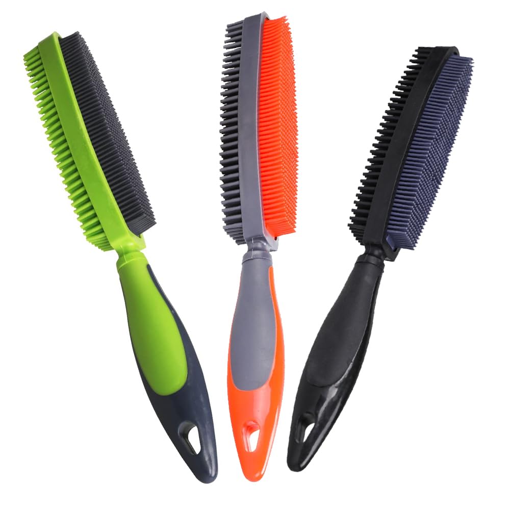 Rubber Pet Hair Remover Brush for Clothes, Couches & Pets