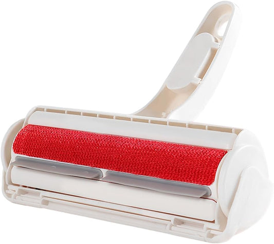 Pet Hair Remover Brush,2-in-1 Deshedding Tool & Lint Roller for Furniture,Carpet,Couch,Car Seats-Effective Dog & Cat Hair Brush for Grooming and Home Cleaning