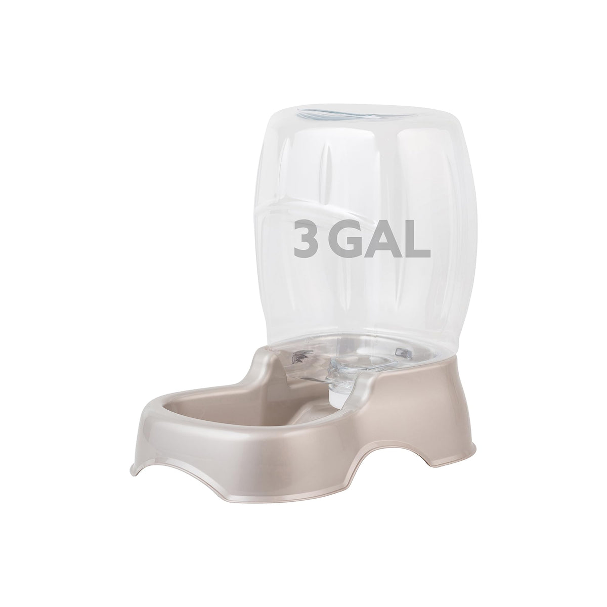 Petmate Pet Cafe Gravity Water Dispenser, 0.75 GAL, Pearl Gray