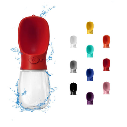 WePet Portable Dog Water Bottle, 19 OZ, Leak Proof Puppy Water Dispenser with Drinking Feeder for Pets Outdoor Walking, Hiking, Travel, Food Grade Plastic
