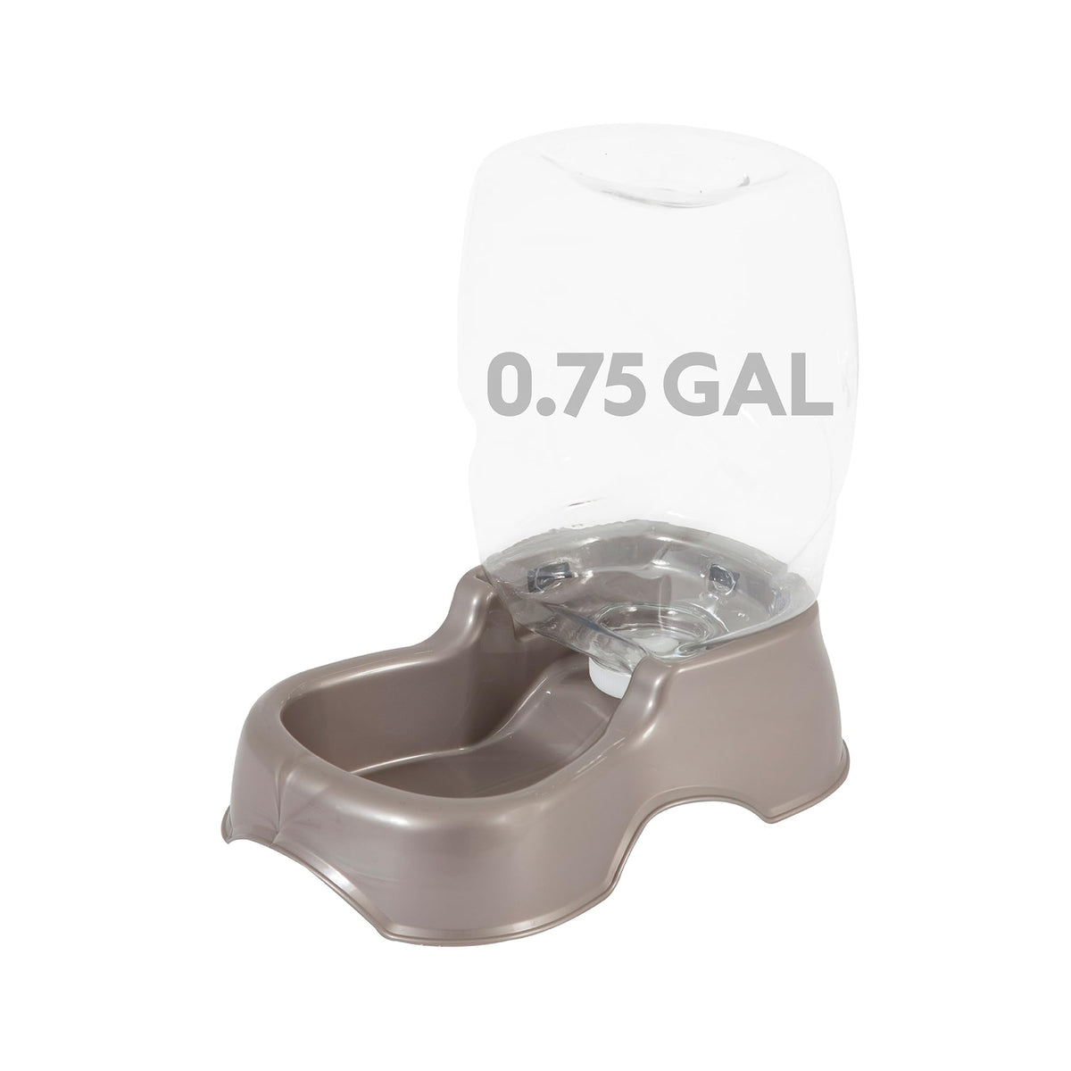 Petmate Pet Cafe Gravity Water Dispenser, 0.75 GAL, Pearl Gray