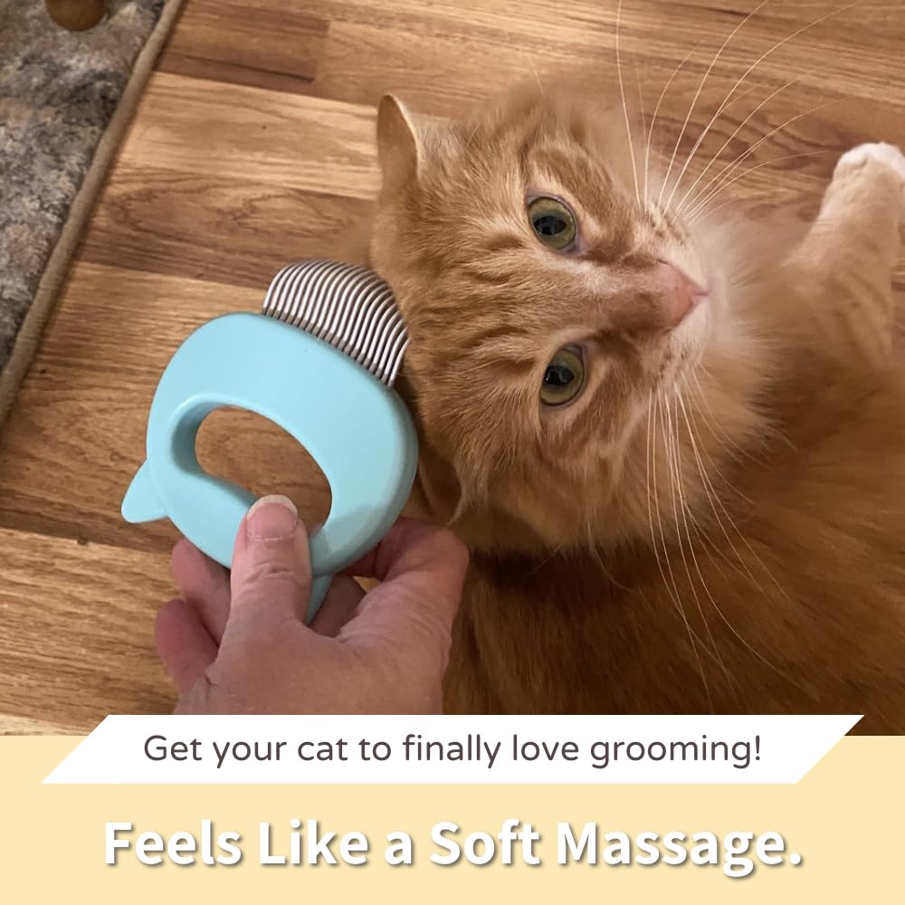 Leo's Paw The Original Pet Hair Removal Massaging Shell Comb