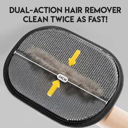 2PCS Pet Hair Removal Glove, Electrostatic Pet Hair Removal Gloves, Upgrade Efficient Grooming Gloves for Pet Hair, Clothing, Couch, Furniture, Carpet, Car Seat