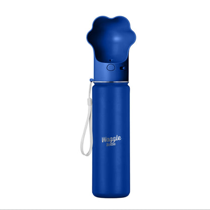 Stainless Steel Dog Travel Water Bottle, Vacuum Insulated Portable Dog Water Dispenser, Drink Cup and Snack Container On The Go, Outdoor Walking, Hiking, Travel (Red, 22oz)