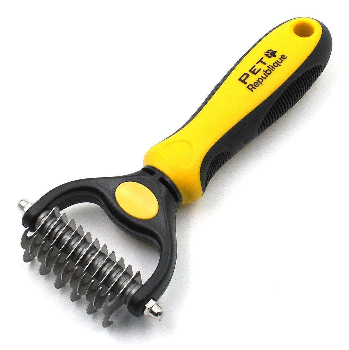 Pet Republique Matt Splitters Tool – Effective Mat Remover and De-matting Comb for Long-Haired Dogs, Cats, Rabbits – Regular 12+23 Teeth Design
