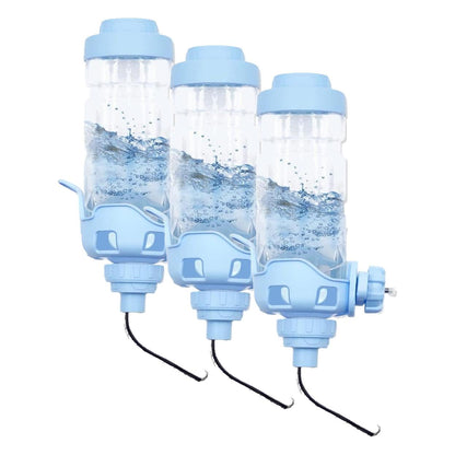 Vannon Water Bottle for Small Animals, 34oz Top-Fill Pet Dispenser, Grey