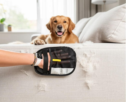 Electrostatic Fur Removal Glove – Instant Pet Hair Remover for Dogs & Cats, Lint & Fur Pickup for Home, Furniture, Cars, & Clothing (2)