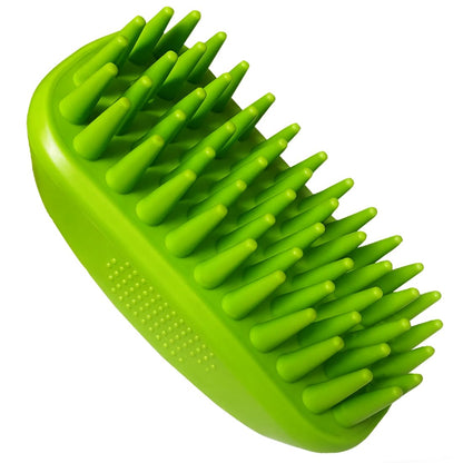 Rubber Curry Brush for Short Haired Dogs, Gentle Curry Comb