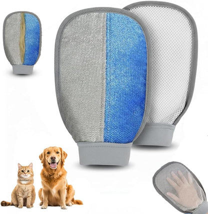 Nexius Pet Hair Remover Glove for Dogs & Cats, Reusable Electrostatic Pet Hair Removal Mitt, Fur Remover Glove, Dog Hair Remover Mitt, Cat Hair Mitt Glove, Pet Grooming & Lint Removal Tool