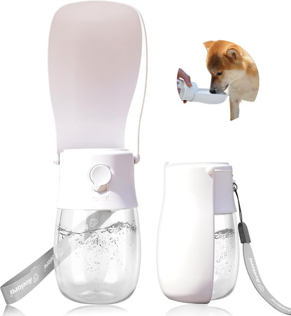 Foldable Dog Water Bottle, Portable Water Dispenser for Cat, Rabbit, Puppy and Small Animals, the Perfect Dog Gifts and Dishwasher Safe Pet Accessories for Walking, Hiking, Travel