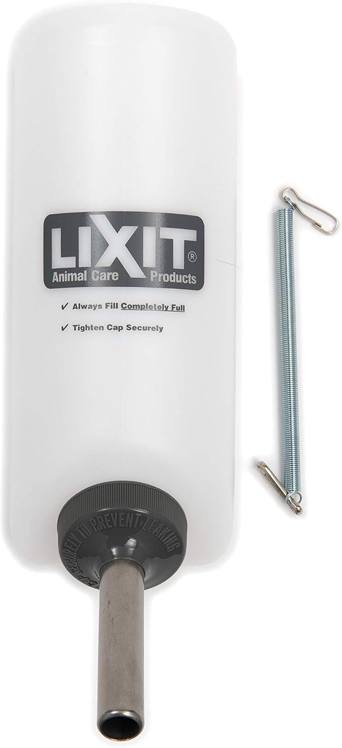 Lixit® Wide Mouth Water Bottles for Large Dogs (White, 32 Ounce)