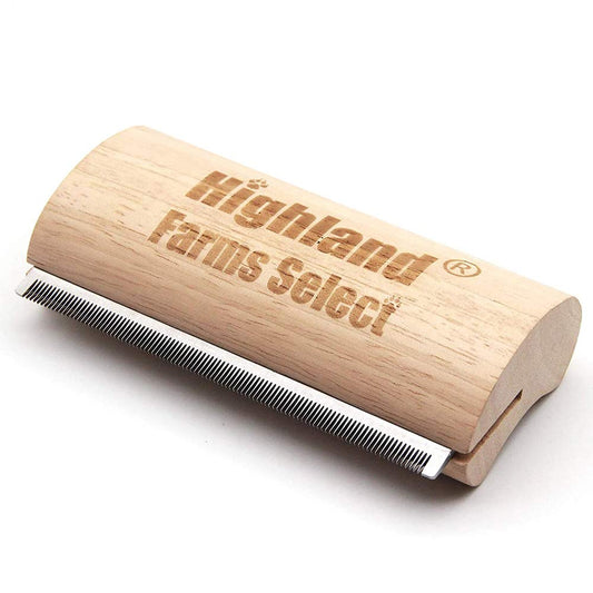 Professional Deshedding Grooming Tool for Dogs & Cats,Wood Pets Groomer 5In
