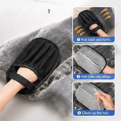Pet Hair Removal Glove for Dog & Cat,Reusable Electrostatic Pet Hair Glove
