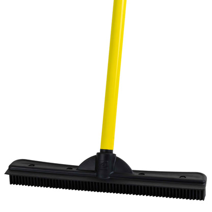 FURemover Pet Hair Removal Rubber Broom, 61" Telescopic Handle