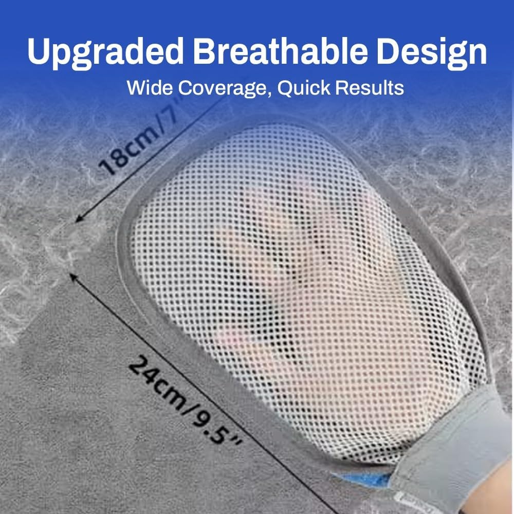 Nexius Pet Hair Remover Glove for Dogs & Cats, Reusable Electrostatic Pet Hair Removal Mitt, Fur Remover Glove, Dog Hair Remover Mitt, Cat Hair Mitt Glove, Pet Grooming & Lint Removal Tool