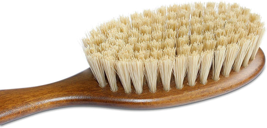 Mars Coat King Bristle Cat Hair Brush Deshedding Tool – Pet Grooming Supplies for Furry, Shaggy, Loose Hair in All Breeds, Wooden Handle for Thick Coats – ¾” Bristles, 2” Wide Head, (99M-394)