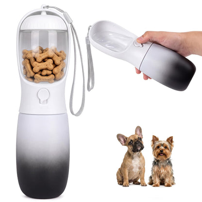 Puppy Essentials Dog Water Bottle: Portable Dog Water Bowl Dispenser Travel