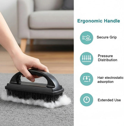 Rubber Brush - Effortless Pet Hair & Lint Removal for Couches & Clothes