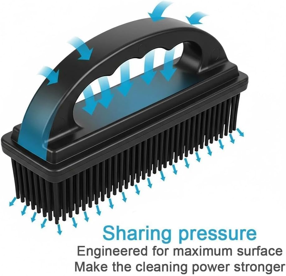 Rubber Brush - Effortless Pet Hair & Lint Removal for Couches & Clothes