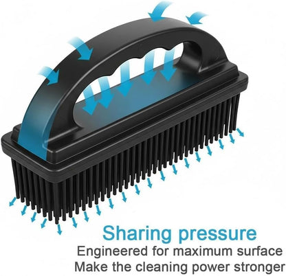 Rubber Brush - Effortless Pet Hair & Lint Removal for Couches & Clothes