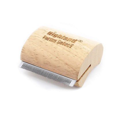 Professional Deshedding Grooming Tool for Dogs & Cats,Wood Pets Groomer 5In