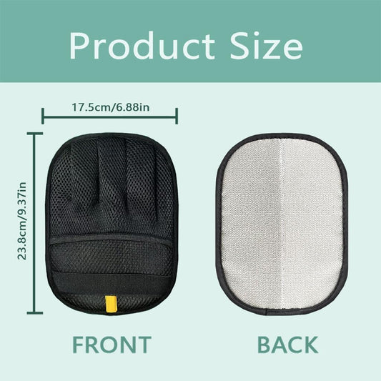 2-Pack Reusable Electrostatic Pet Hair Remover Gloves for Furniture, Carpets, Car Interiors & Auto Upholstery.