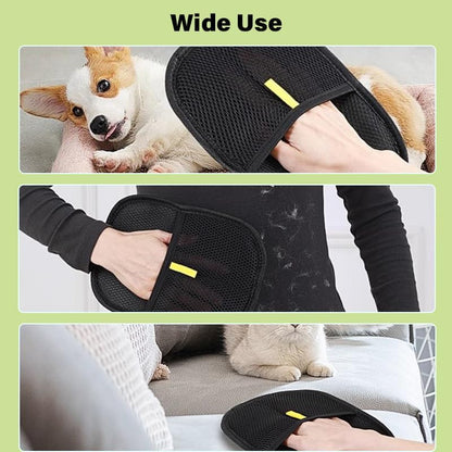 Hair Removal Glove, Pet Hair Removal Glove for Dogs & Cats, Hair Remover Glove for Pet, Electrostatic Pet Hair Gloves for Clothing, Bed, Couch, Carpet, Car Seat (1)