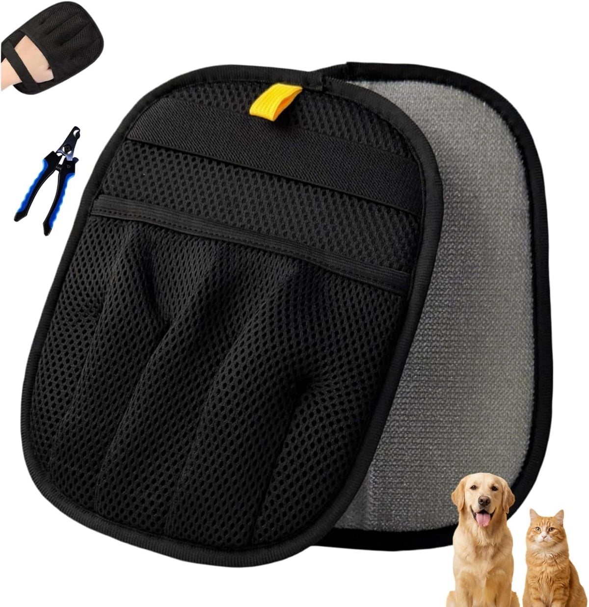 Pet Hair Removal Glove for Dogs & Cats, Electrostatic Reusable Fur Remover