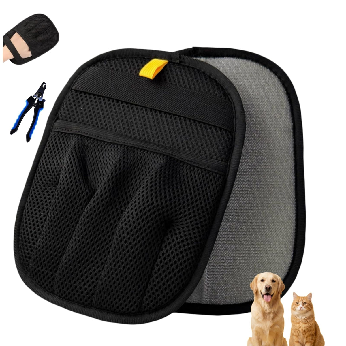 Pet Hair Removal Glove for Dogs & Cats, Electrostatic Reusable Fur Remover