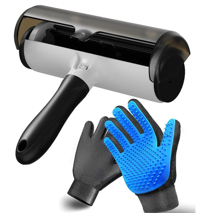 NVNAN 2-in-1 Pet Grooming Glove and Fabric Hair Remover
