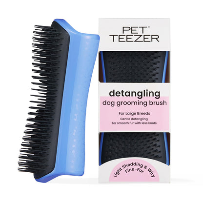 Pet Teezer Detangling Dog Brush for Light Shedding, Small, Lilac & Yellow