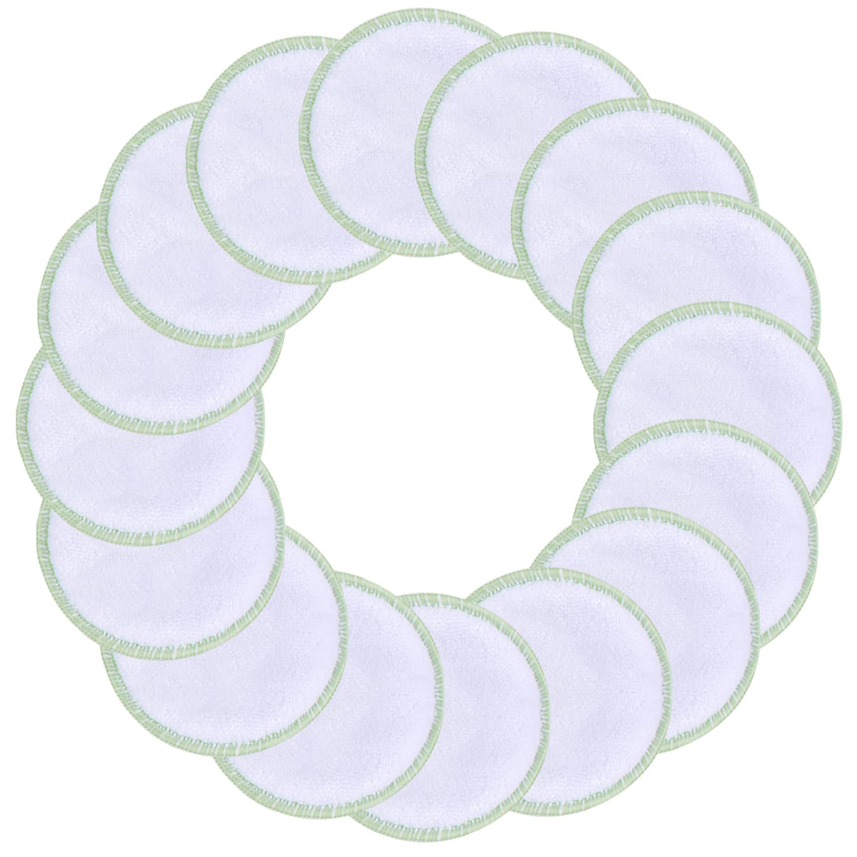 SUNLAND Reusable Makeup Remover Pads,Round 3.15inch,16 Pack,Darkgrey
