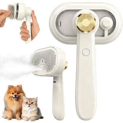 Glendan Dog & Cat Brush- Slicker Pet Brush- Shedding Grooming Tools(Pink)