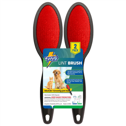 Twinko Max Lint Brush for Pet Hair, Reusable Lint Remover for Clothes