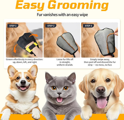 Pet Hair Remover 3-Pack,Dog Cat Fur Removal Tool,Portable Carpet Scraper