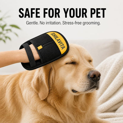 2 Pcs Pet Hair Removal Glove for Dogs and Cats, Reusable Electrostatic Grooming Gloves, Dog and Cat Fur Remover Gloves for Couch, Carpet, Clothing, Car Seats, Bedding